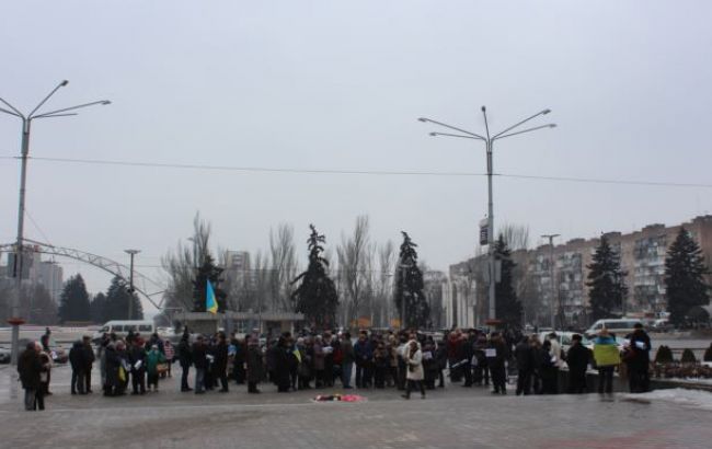Блокада Донбасса: в Запорожье митингующие выразили недоверие правительству